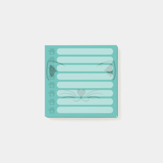 Adorable Cat Personalized Post-it Notes