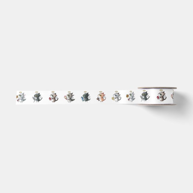 Adorable cat satin ribbon (Front)