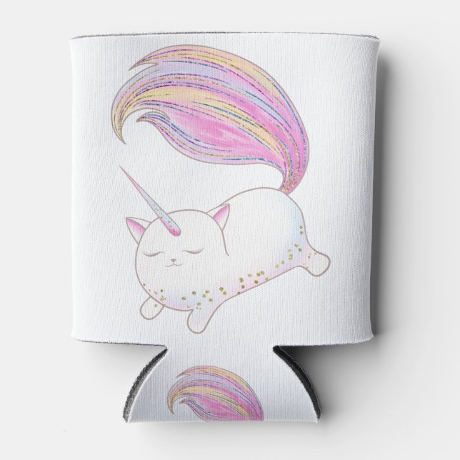 Adorable Caticorn Can Cooler (Front)