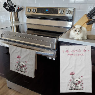 Adorable Cats Meow Kitchen Towel