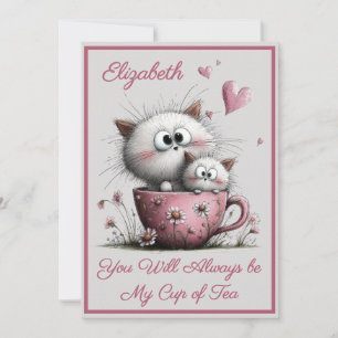 Adorable Cats Valentines Day Greeting Card