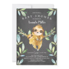 Adorable Chalkboard Sloth Baby Shower