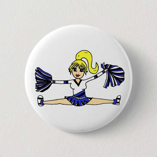 Adorable Cheerleader Button (Front)