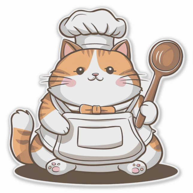 Adorable Chef Cat (Front)