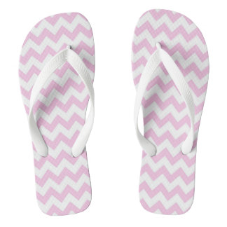 Adorable Chevron Patterned Flip Flops