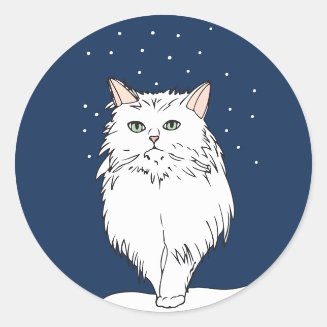 Adorable Chinchilla Persian Cat Sticker (Front)
