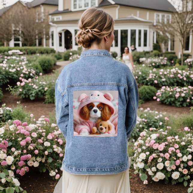 Adorable Chiot en Sweat - shirt à capuche rose ave (Mariage Retour)