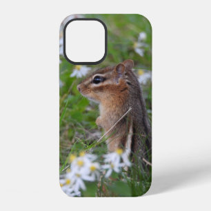 Adorable Chipmunk in flowers iPhone 12 Case