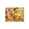 Adorable Chipmunk on Statue Wrapped Canvas