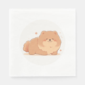 Adorable Chow Chow Classic T-Shirt (10) Napkin