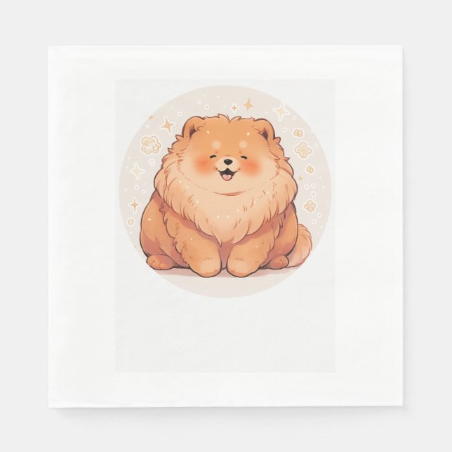 Adorable Chow Chow Classic T-Shirt (7) Napkin (Front)