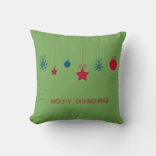 Adorable,Christmas Balls,Merry Christmas Throw Pillow