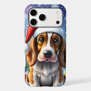 🐶🎄 Adorable Christmas Basset Dog Playful Joy ✨