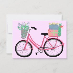 Adorable Christmas Bicycle Holiday Xmas Gifts Pink