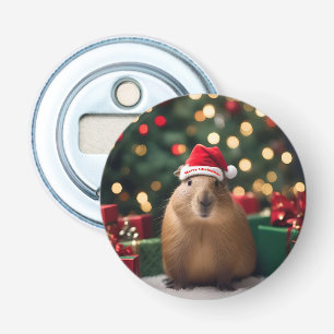 Adorable Christmas Capybara, Bottle Opener
