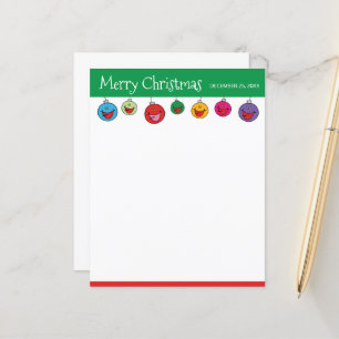 Adorable Christmas Cartoon Ornament Illustration