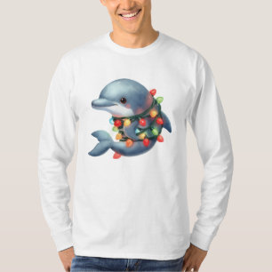 Adorable Christmas Dolphin T-Shirt