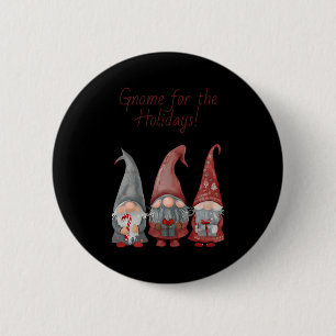 Adorable Christmas Gnomes With Holiday Cheer T Shi 2 Inch Round Button