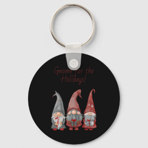 Adorable Christmas Gnomes With Holiday Cheer T Shi Keychain