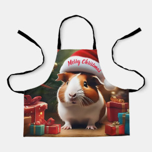 Adorable Christmas Guinea Pig, Apron