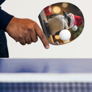 Adorable Christmas Kookaburra,  Ping Pong Paddle