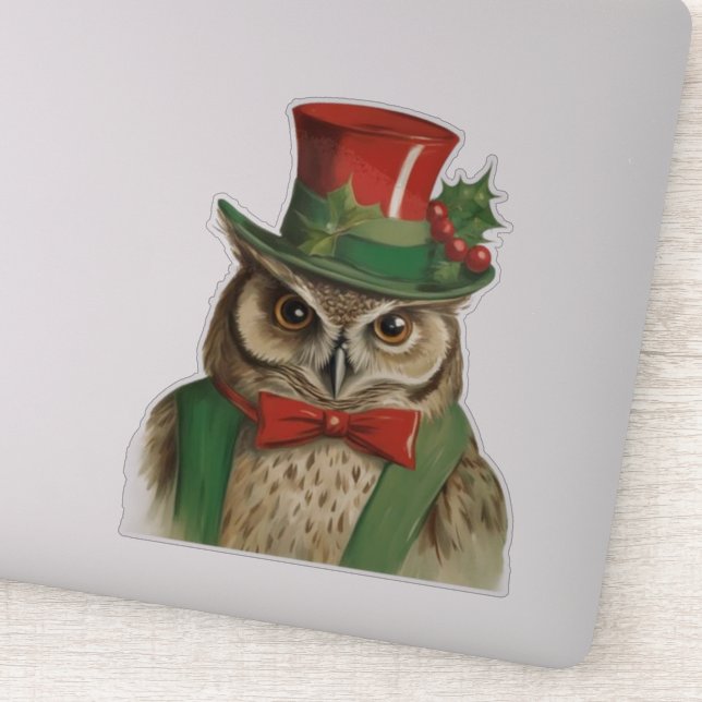 Adorable Christmas Owl (Detail)