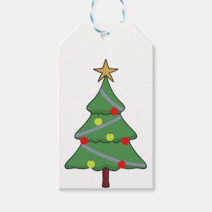 Adorable Christmas Tree Gift Tags