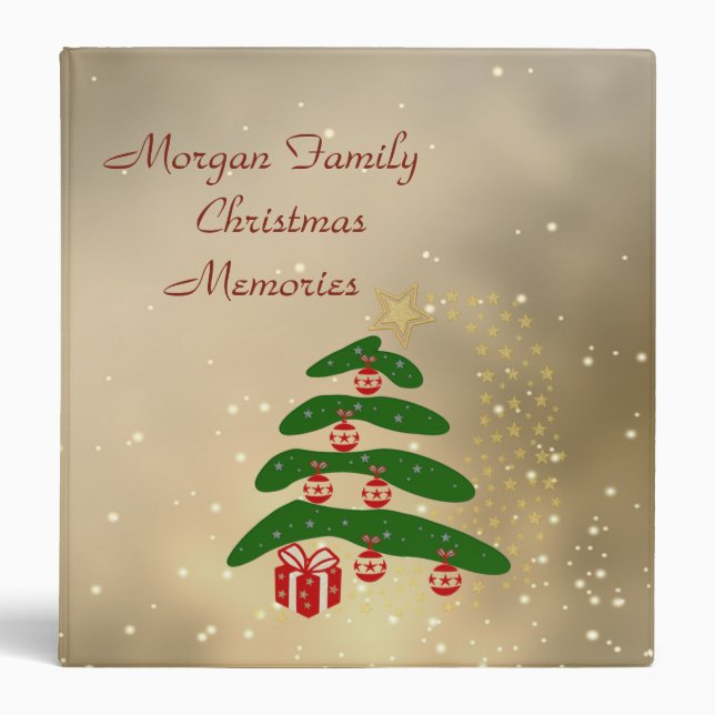 Adorable  Christmas Tree,Ornaments,Present Binder (Front)