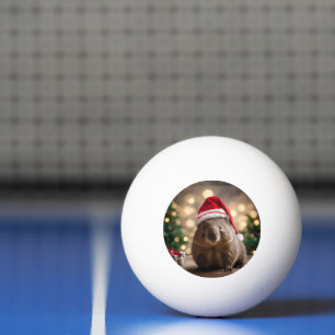 Adorable Christmas Wombat,  Ping Pong Ball