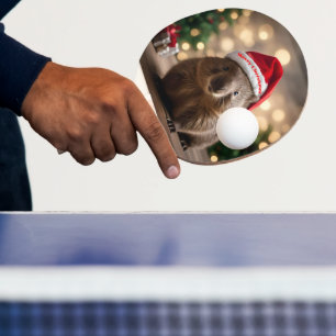 Adorable Christmas Wombat,  Ping Pong Paddle
