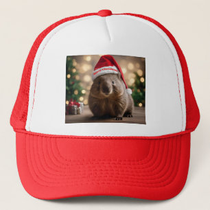 Adorable Christmas Wombat, Trucker Hat