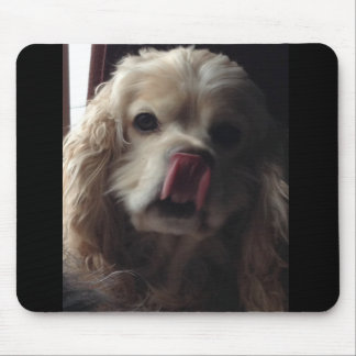 ADORABLE COCKER SPANIEL SENDS KISS MOUSEPAD