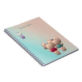 Adorable Coco & Izzy Bunnies go Back to school Notebook