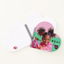 Adorable ColorfuHeart Shaped Spiral Bound Notebook