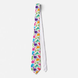 Adorable Colourful Dinosaur Tie