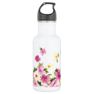 Adorable Colourful Girly Blooming Flowers 532 Ml Water Bottle
