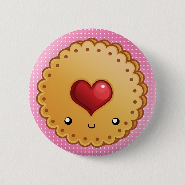 Adorable cookie 2 inch round button (Front)