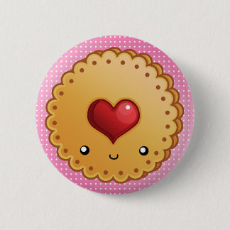 Adorable cookie 2 inch round button