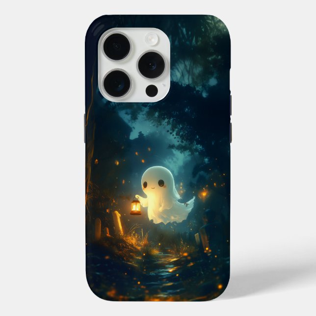 Adorable coque iphone d'Halloween de la lanterne f (Verso)