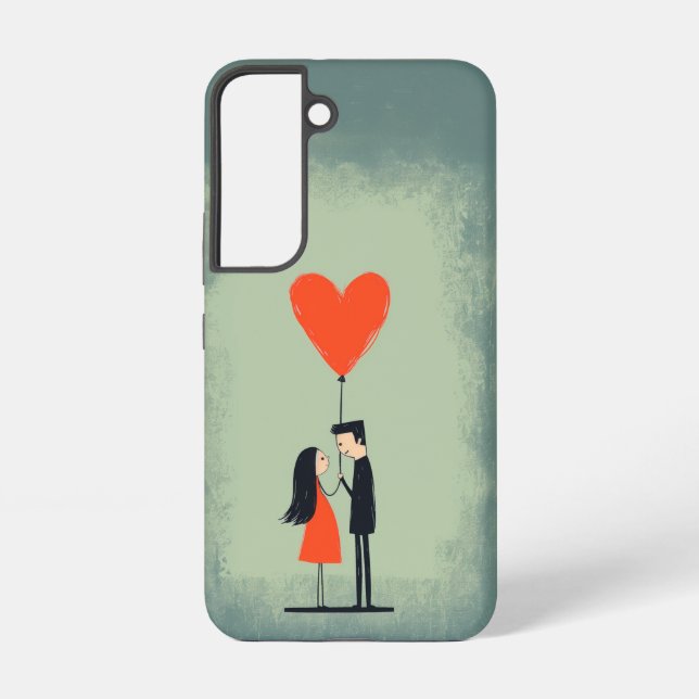 Adorable Couple Illustration Samsung Case (Back)