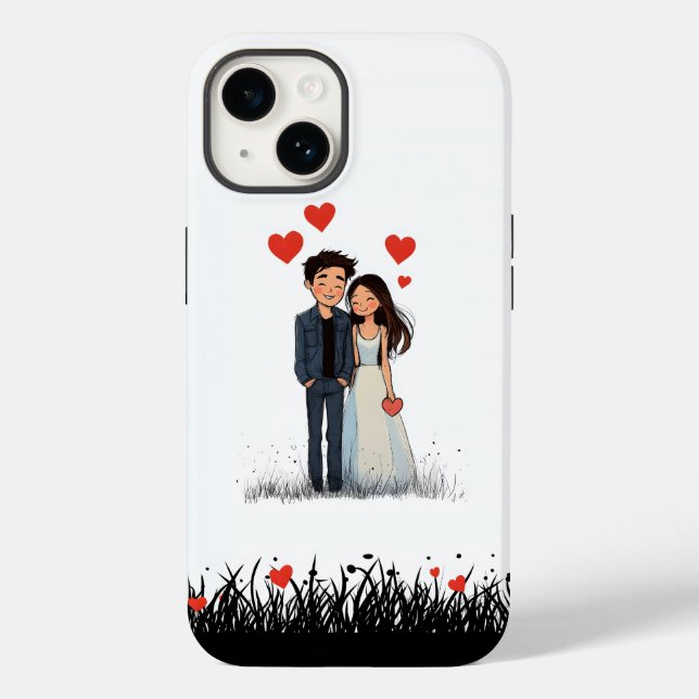 Adorable Couple iPhone Cases (Back)