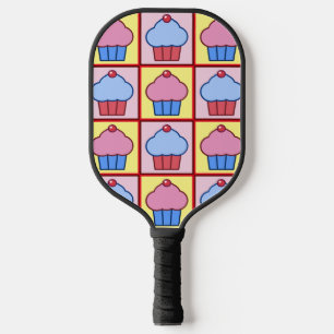 Adorable Cupcake Pattern Pickleball Paddle
