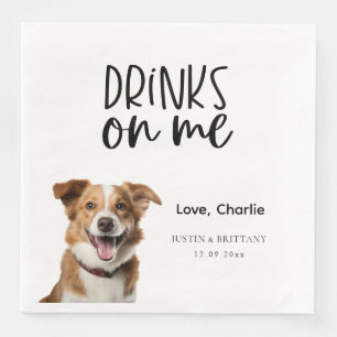 Adorable Custom Pet Wedding Napkin