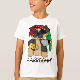 Adorable Customizable Fawn Pug Pirate Tees