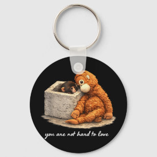 Adorable cute baby monkey punch men women kids Ado Keychain