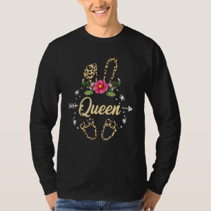 Adorable Cute Bunny Easter Leopard Rabbit Women Qu T-Shirt