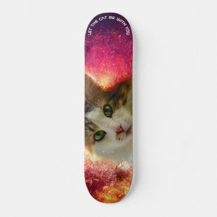Adorable Cute Calico Cat Skateboard