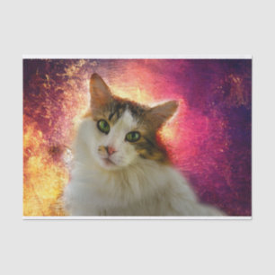 Adorable Cute Calico Cat Tissue Paper