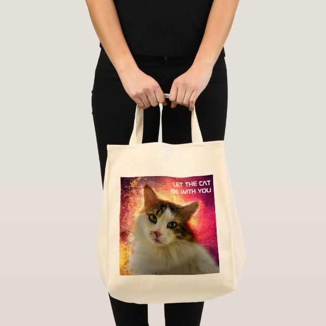 Adorable Cute Calico Cat Tote Bag (Front (Product))