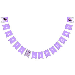 Adorable Cute Dog Children’s Happy Birthday Party  Bunting Flags